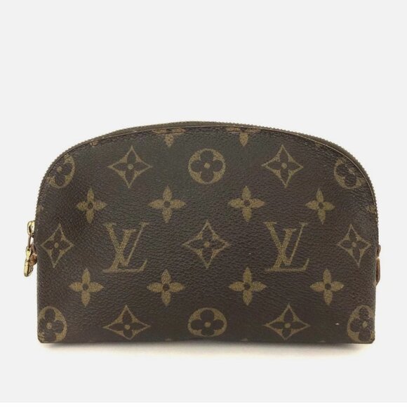 Louis Vuitton Brown Monogram Cosmetic Pouch - Picture 1 of 11